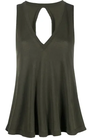 SEMICOUTURE Keyhole-detail knitted top