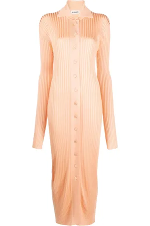 Jil Sander Ribbed-knit midi dress