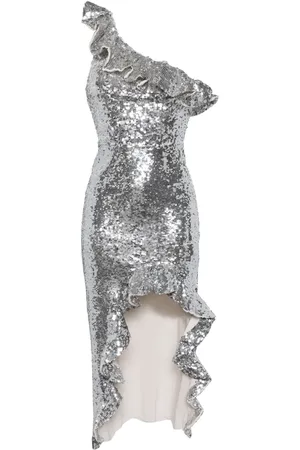 Needle & Thread Betty sequin-embellished asymmetric midi dress