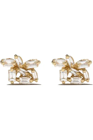 Suzanne Kalan 18kt yellow diamond Star earrings