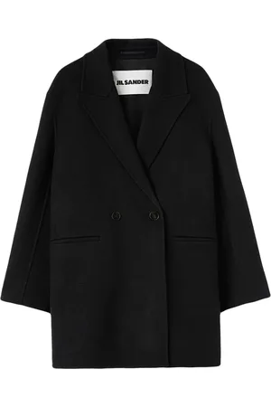 Jil Sander Double-breasted virgin wool coat