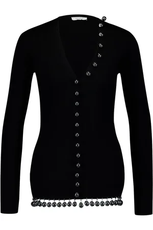Paco rabanne Bead-embellished wool cardigan
