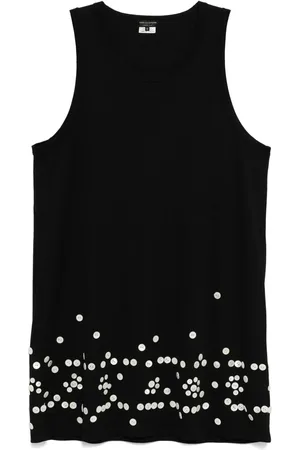 Comme des Garçons Button-embellishment tank