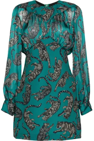 Roberto Cavalli Leopard-printed mini dress