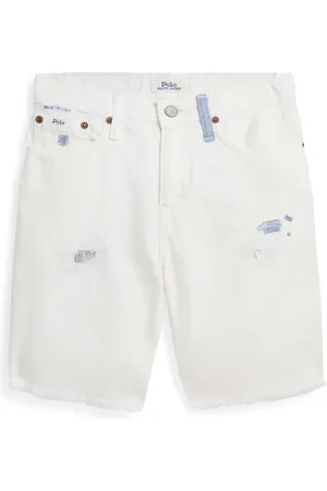 Ralph Lauren Ripped-detail denim shorts