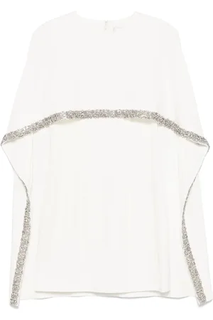 Roland Mouret Embellished cape mini dress