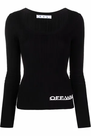 OFF-WHITE Intarsia-logo jumper