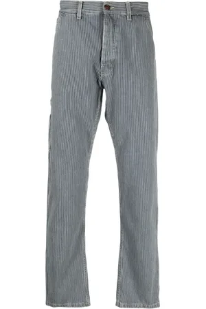 haikure Pinstripe straight-leg jeans