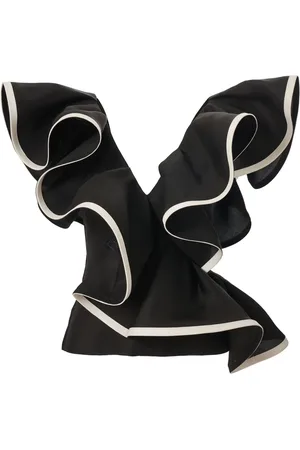 Carolina Herrera Ruffled V-neck top