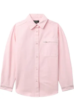 A.P.C. Tina logo-embroidered denim shirt