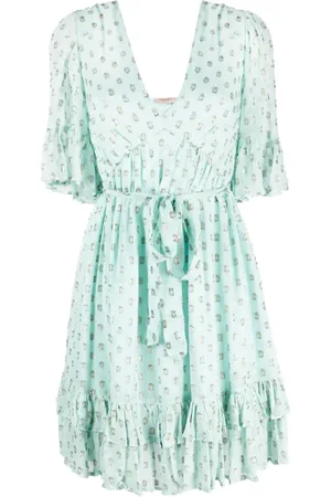 Twin-Set Fil-coupé jacquard mini dress