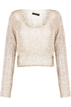 Voz Cropped loose-knit jumper