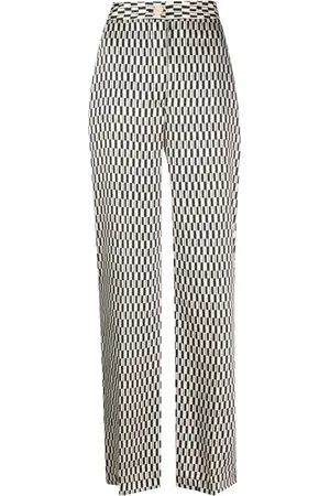 Liu Jo Geometric-print straight-leg trousers
