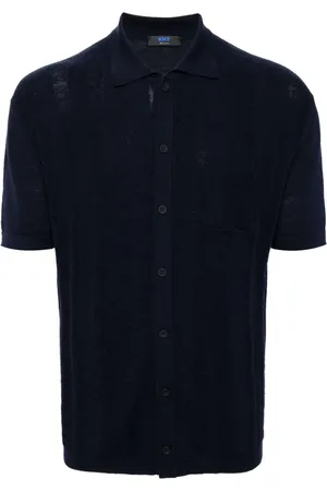 Kiton Polo-collar button-up shirt