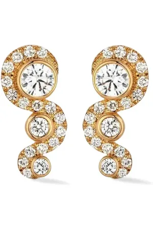 Lark & Berry 18kt Wave diamond earrings