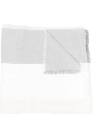 Emporio Armani Tonal-stripe scarf