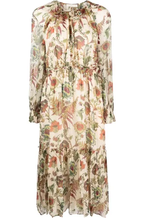 ULLA JOHNSON Audette floral-print midi dress
