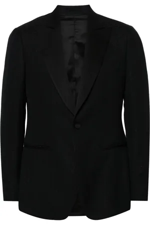 LARDINI Lurex-detail single-breasted blazer