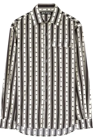 Palm Angels Palm tree striped shirt