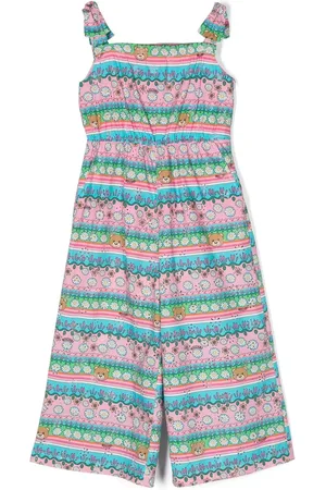 Moschino Graphic-print sleeveless jumpsuit