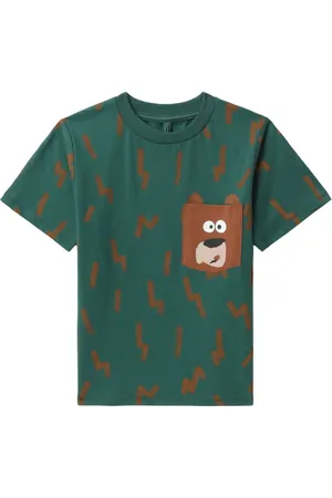 Stella McCartney Lightning bolt-print organic cotton T-shirt