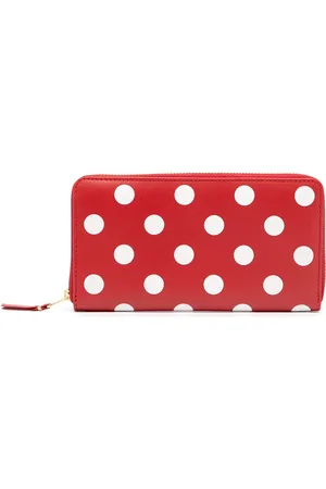 Comme des Garçons Polka dot-print zip-around wallet
