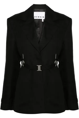 REMAIN Single-breasted belted blazer