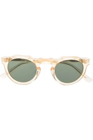 LESCA Pica transparent square-frame sunglasses