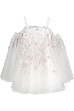 Maison Ava Embroidered beaded tulle dress