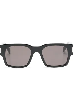 Saint Laurent Logo-engraved square-frame sunglasses