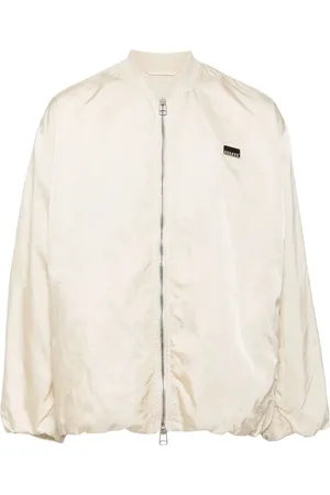 OAMC Bacchus logo-plaque bomber jacket