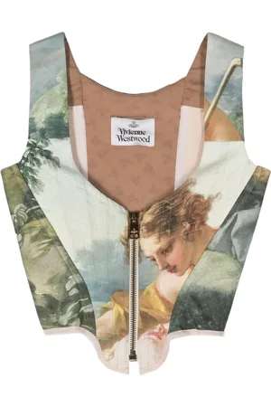 Vivienne Westwood 2010s portrait-print corset top