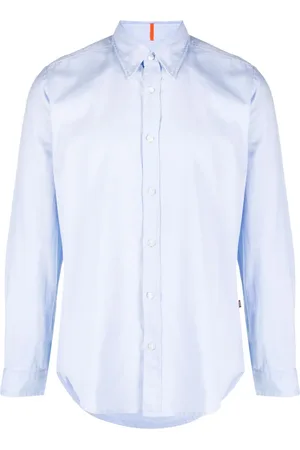 HUGO BOSS Pattern-jacquard cotton shirt