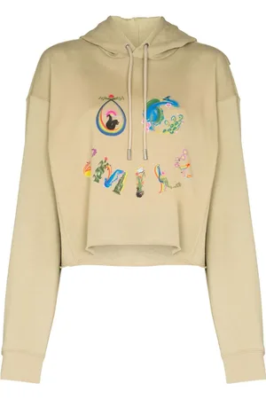 Opening Ceremony Smile-print cropped hoodie