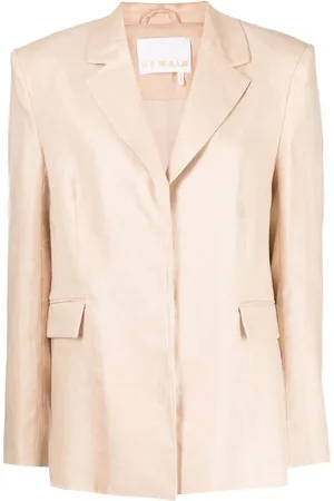 REMAIN Draped linen blazer