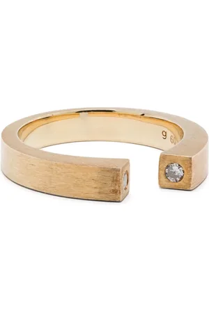 TOM WOOD 9K yellow Split diamond ring