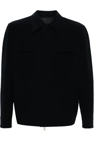 LARDINI Non-brushed-fleece shirt jacket