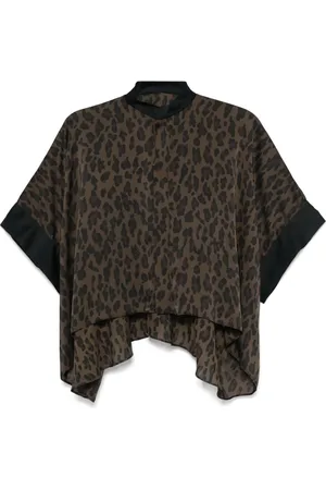 SACAI Leopard-print blouse