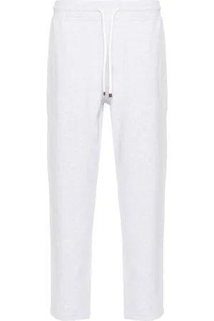 Brunello Cucinelli Drawstring mélange track pants
