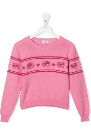 Chiara Ferragni Eyelike-intarsia shimmer jumper