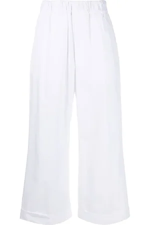 JEJIA Elasticated-waist cotton culottes
