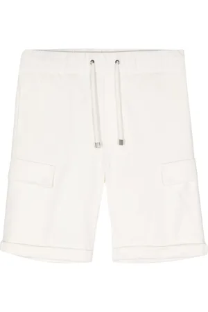 PESERICO SIGN Drawstring-waist cotton shorts