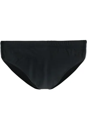Moschino Rear logo-print swim trunks