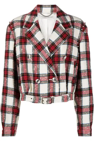 Alessandra Rich Checked cropped jacket