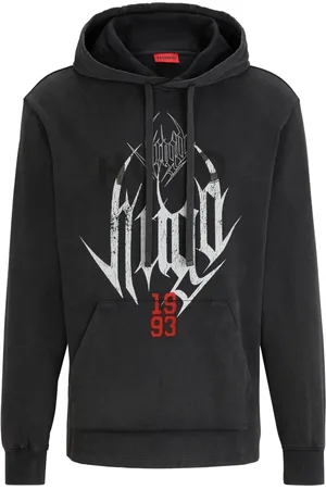 HUGO BOSS Logo-print cotton hoodie
