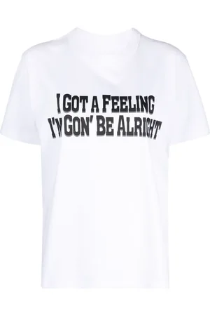 SACAI Slogan-print cotton T-shirt