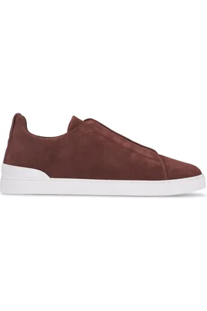 Ermenegildo Zegna Triple Stitch slip-on suede sneakers