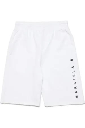 Maison Margiela Logo-print cotton track shorts