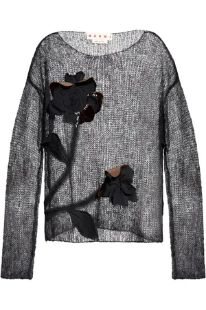 Marni Floral-appliqué sweater