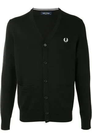 Fred Perry Logo-embroidered cardigan